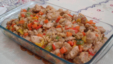 Frango Xadrez Alla Mori