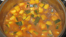 Carne moída apimentada com abóbora (fácil, rápida e barata)