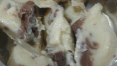 Mousse de maracujá com cholocate