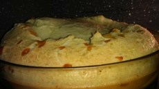 Torta salgada de polvilho com queijo