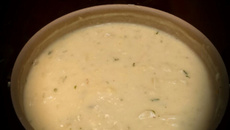 Sopa de creme de palmito