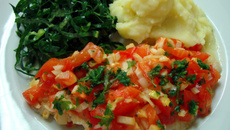 Filé de peixe assado