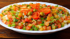 Tilápia com vinagrete na churrasqueira