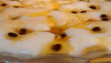 Mousse aerado de maracujá