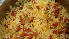 Arroz temperado à Kamila