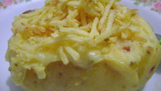 Batata recheada cremosa da Gabi