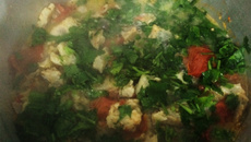 Filé de peixe ensopado