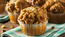 Muffin de banana com castanha da India