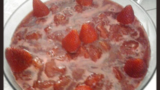 Cobertura de morango