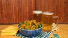 Torresmo de macarrão