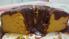 Bolo de cenoura de micro-ondas