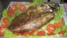 Pacu com farofa pronta