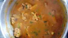 Creme de mandioca com frango