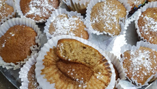 Muffin integral maçã e banana