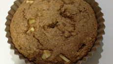 Muffin gigante de maçã e canela