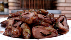 Coração de frango embriagado