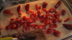 Pavê de morango simples