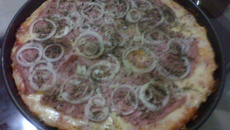 Pizza caseira da Juju