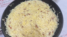 Risoto de Brie com Parma crocante 