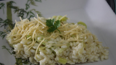 Risoto de alho-poró