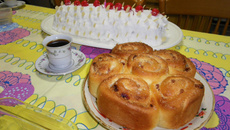 Rosca caracol de coco