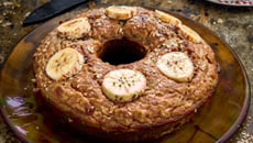 Bolo de Banana com Aveia Fitness 