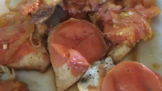 Filé de frango grelhado suculento (molhado)