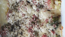 Couve-flor com creme de queijo