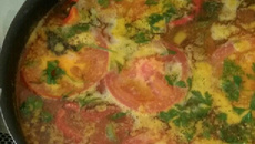 Moqueca de garoupa com camarão e pirão