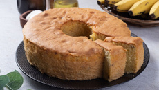 Bolo de banana sem glúten e sem lactose