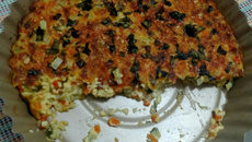 Suflê de cenoura e chuchu