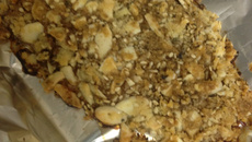 Filé de saint peter com crosta de amêndoas