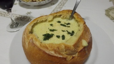 Sopa creme de palmito