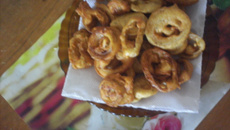 Cebolas para petiscos