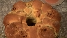 Pão recheado com queijo