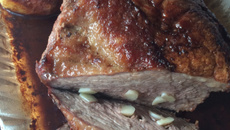 Picanha no alho ao forno