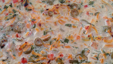 Truta ao forno com molho de creme de leite