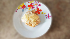 Lasanha de batata com frango e queijo