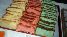 Kasutera Colorido pão-de-ló japonês