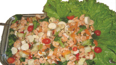 Salada de camarão
