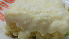 Bolo gelado com creme