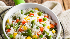 Arroz à moda de legumes