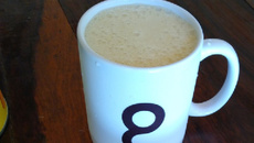 Suco de laranja com café