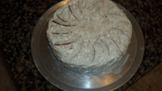 Bolo de coco e marshmallow