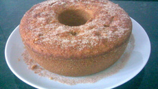 Bolo integral de banana