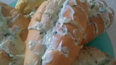 Pão de alho com requeijão