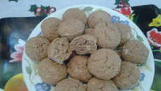 Bolo de farelo de trigo e castanhas