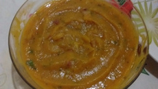 Sopa de abóbora com bacon