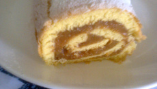 Rocambole de doce de banana