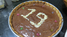 Torta de doce de leite com ganache
